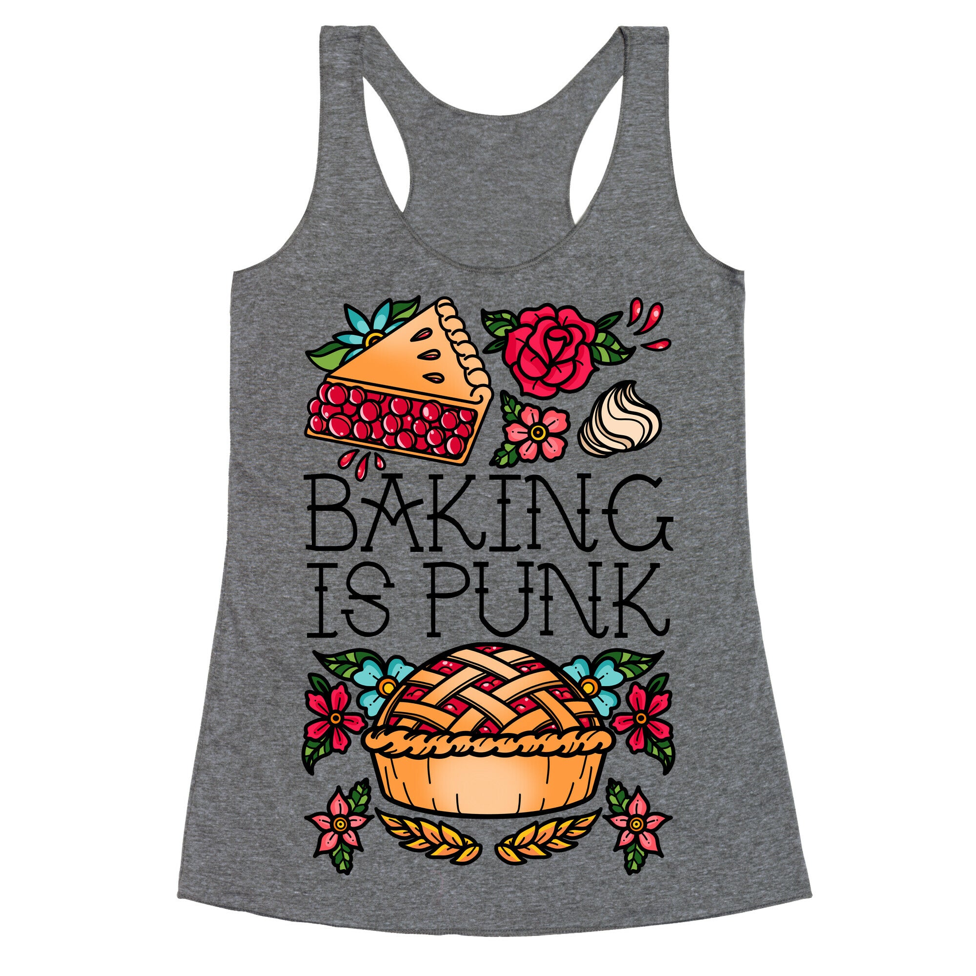 Baking Is Punk Racerback Tank